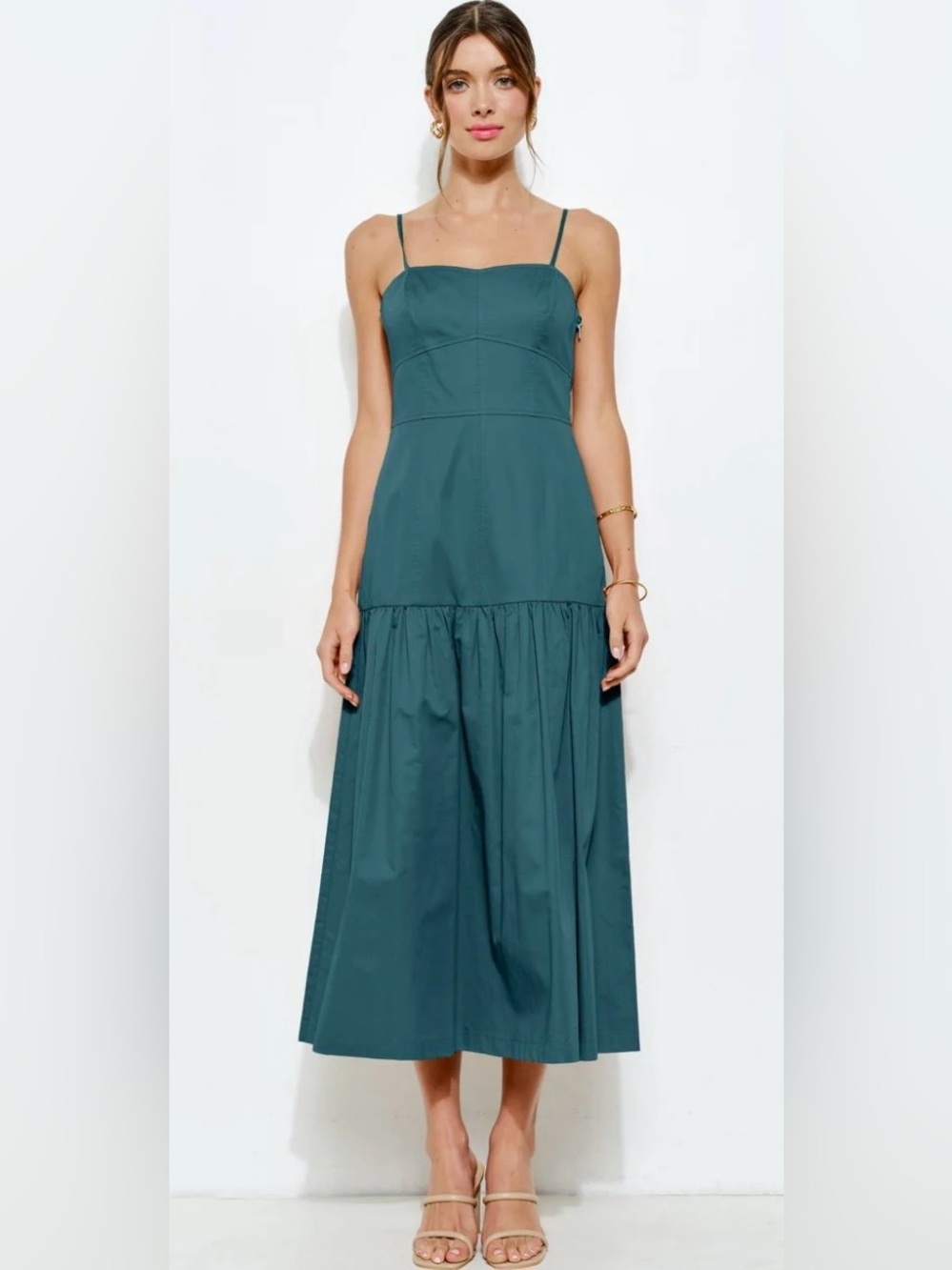 INA Tiered Midi Dress